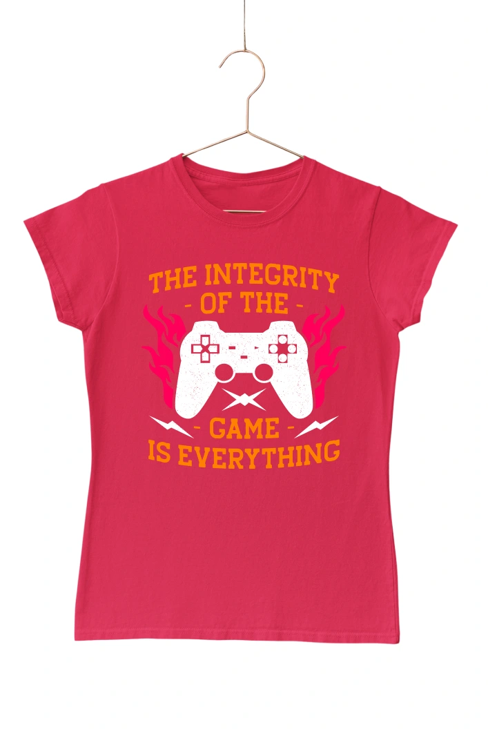 The Intergrity of the Game is Everything Women's Tshirt (Red, S)
