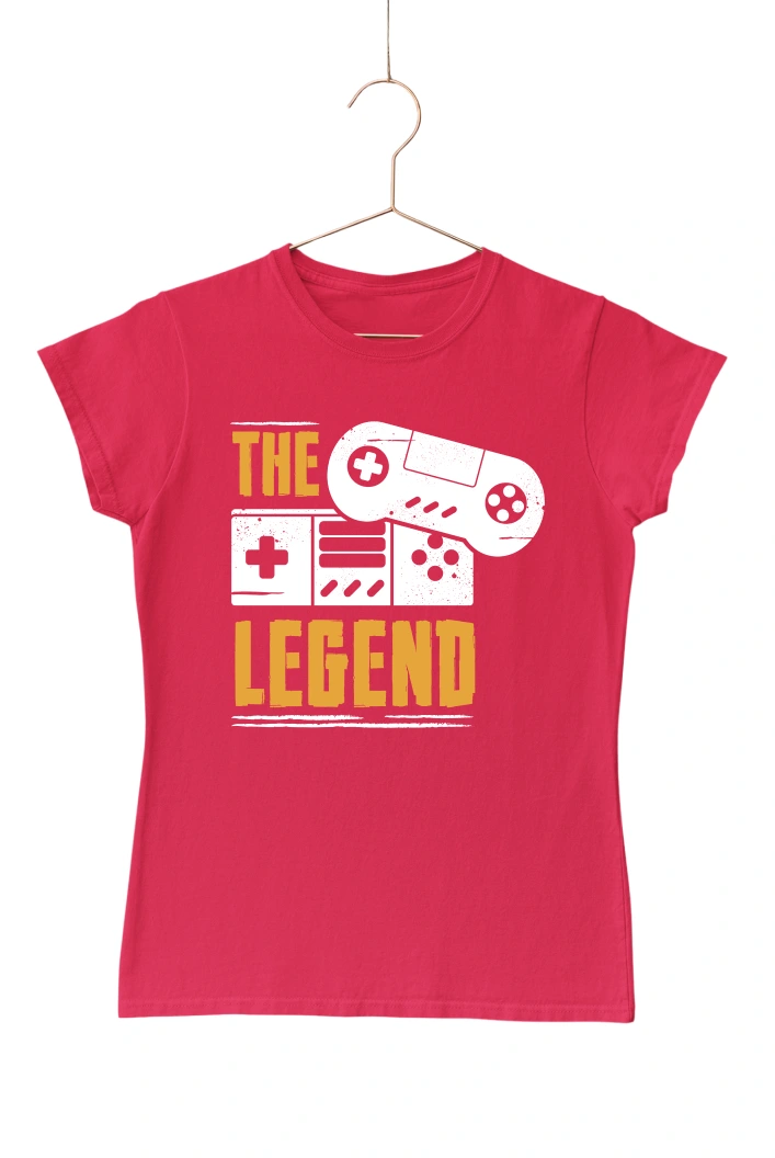 The Legend Women's Tshirt (Red, S)