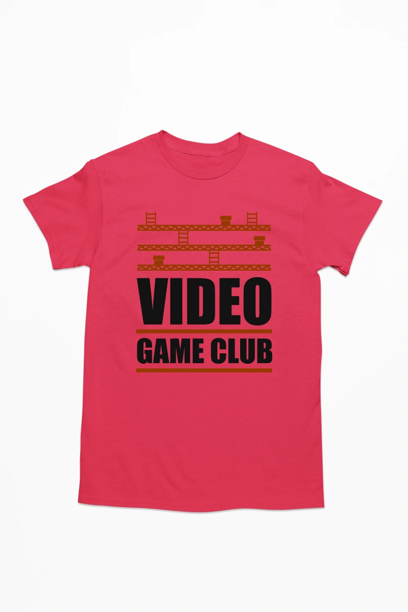 Video Game Club Men's Tshirt (Red, S)