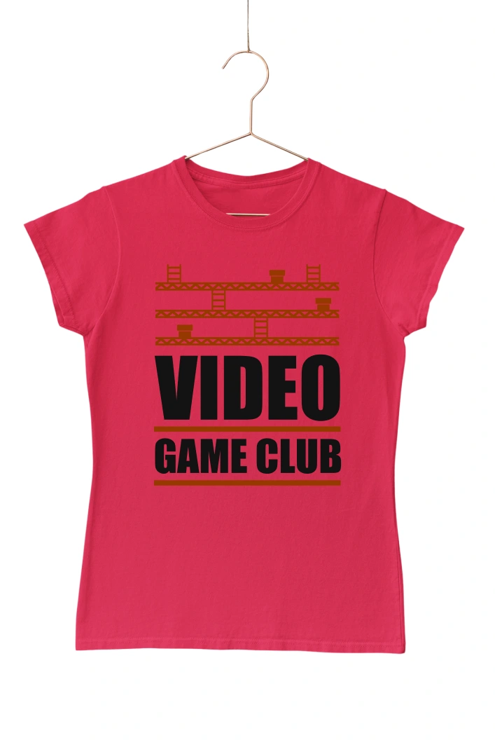 Video Game Club Women's Tshirt (Red, S)