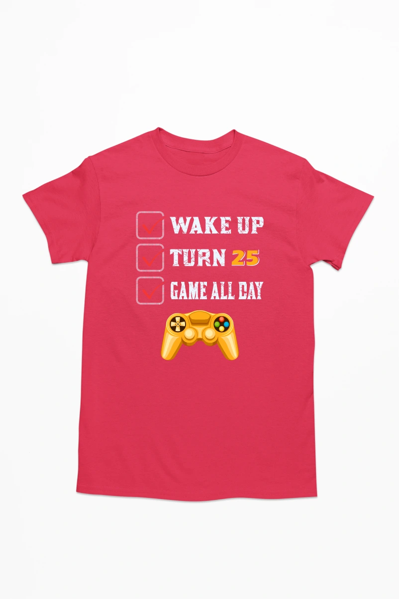 Wake Up Men's Tshirt (Red, S)