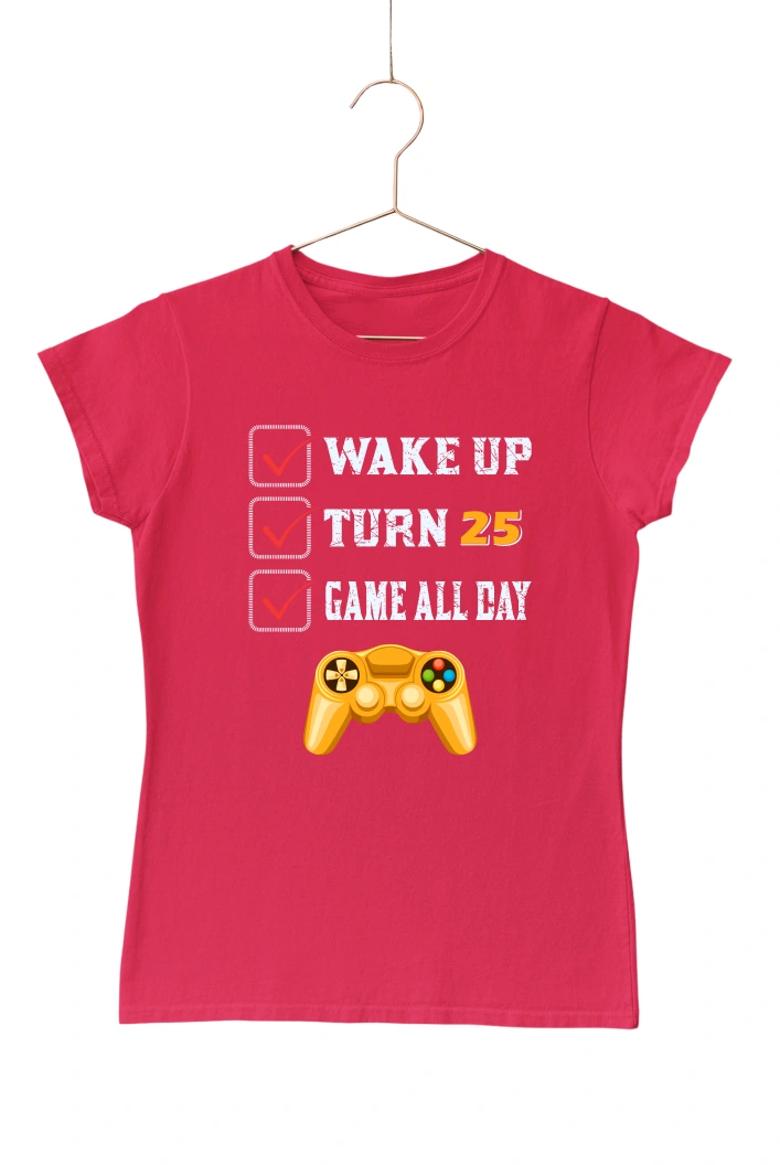 Wake Up Women's Tshirt (Red, S)