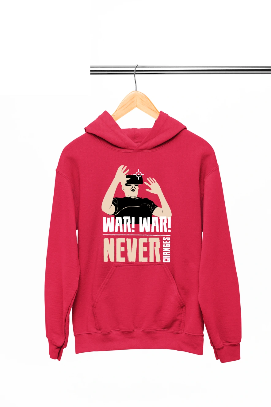 War Never Changes Hoodie (Red, S)