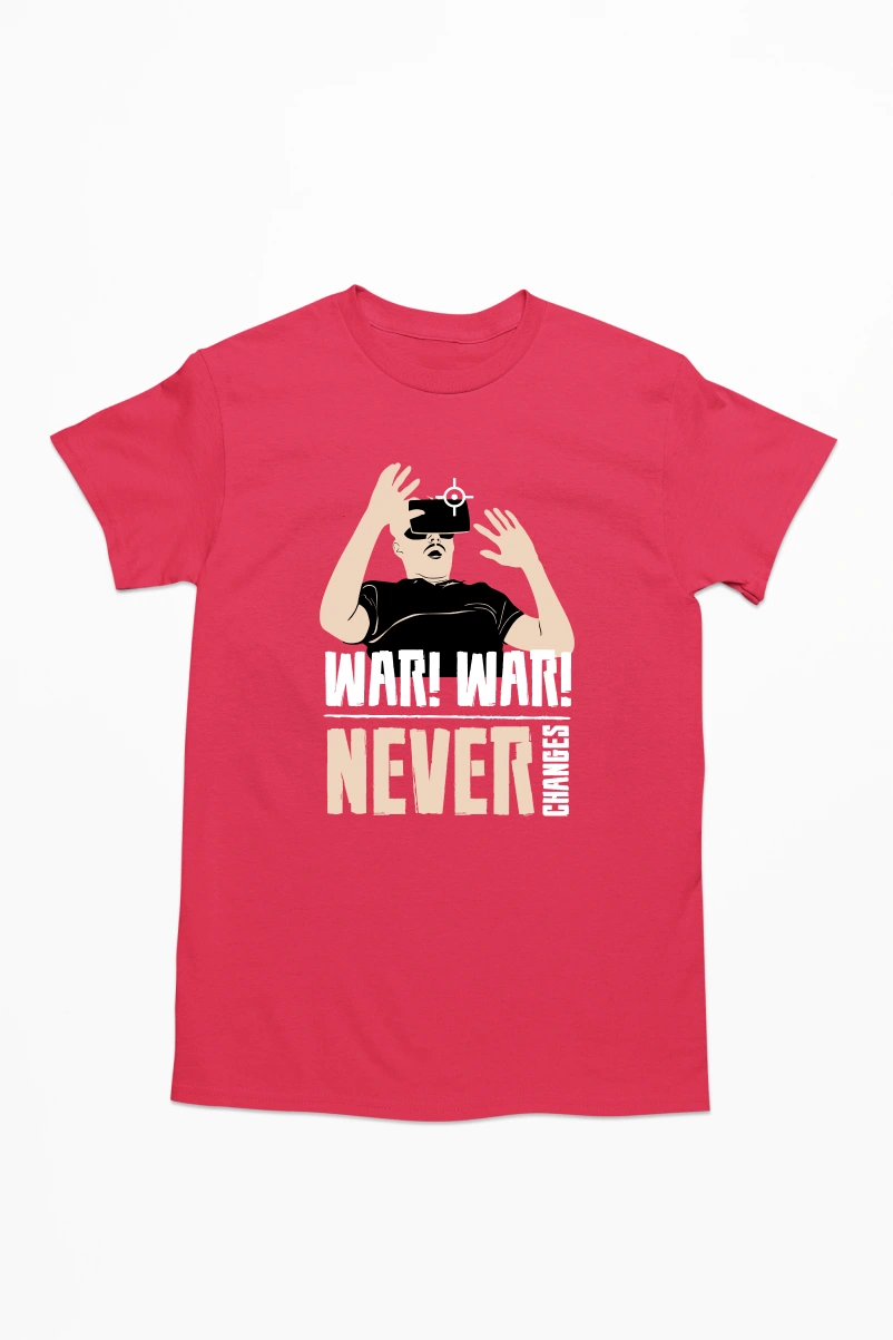 War Never Changes Men's Tshirt (Red, S)