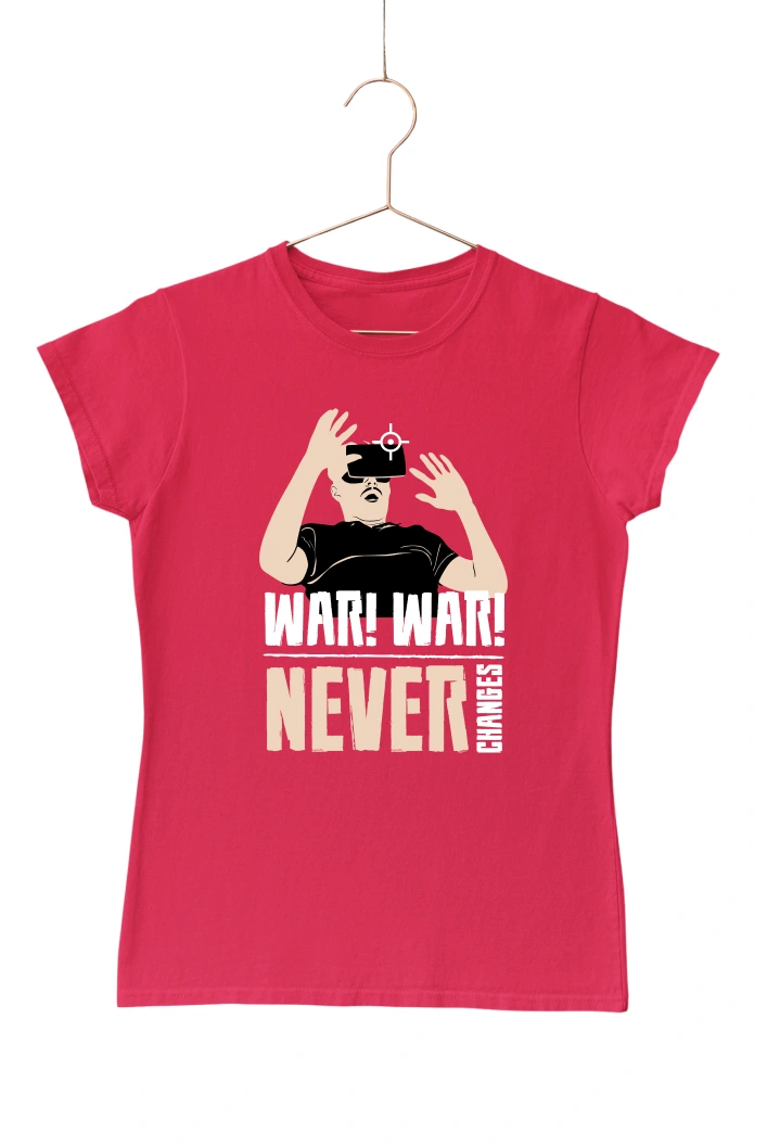 War Never Changes Women's Tshirt (Red, S)