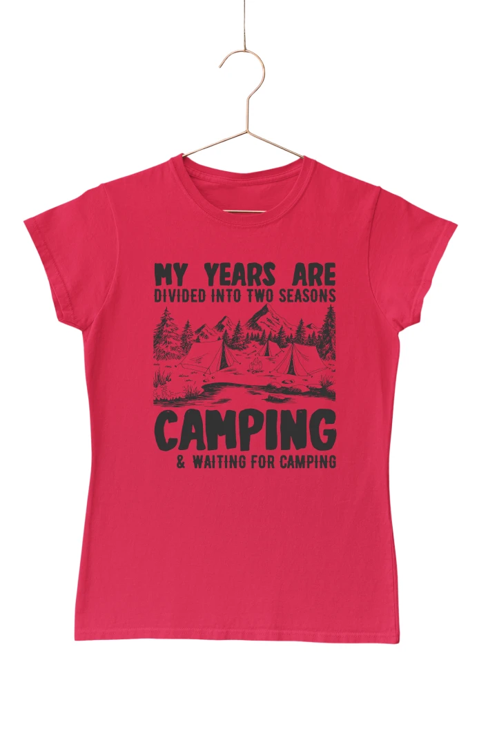 My Years Are Divided Into Two Seasons Women's Tshirt (Red, S)