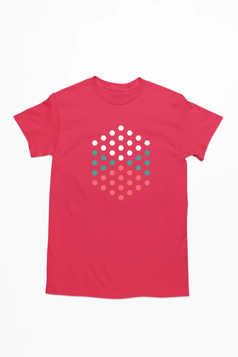 Geometry Ver.1 Men's Tshirt (Red, S)