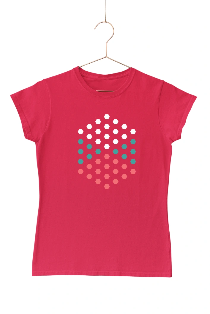 Geometry Ver.1 Women's Tshirt (Red, S)