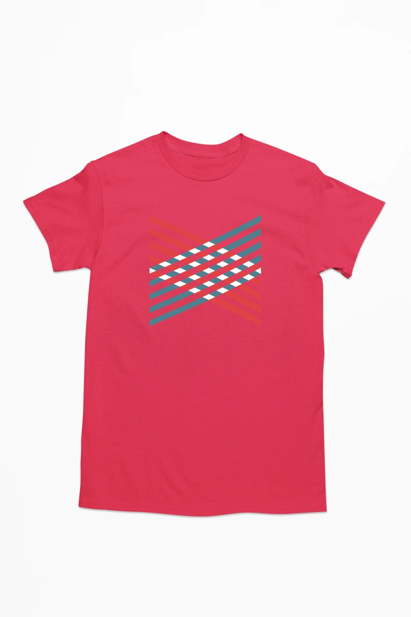 Geometry Ver.2 Men's Tshirt (Red, S)