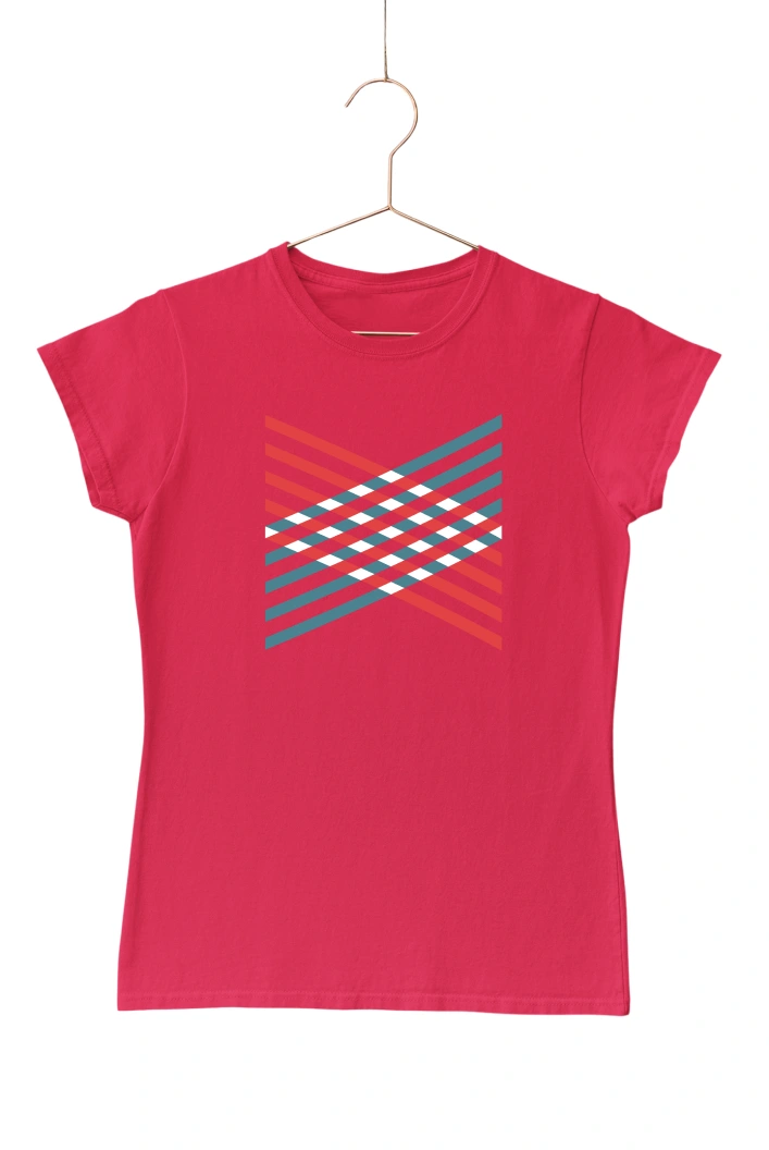 Geometry Ver.2 Women's Tshirt (Red, S)