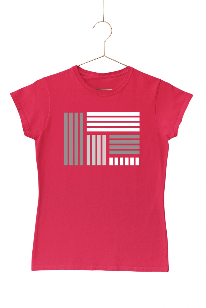 Geometry Ver.21 Women's Tshirt (Red, S)