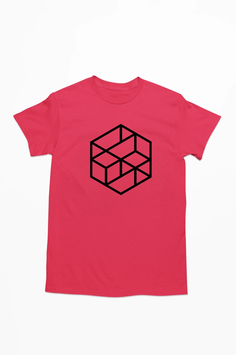 Geometry Ver.23 Men's Tshirt (Red, S)