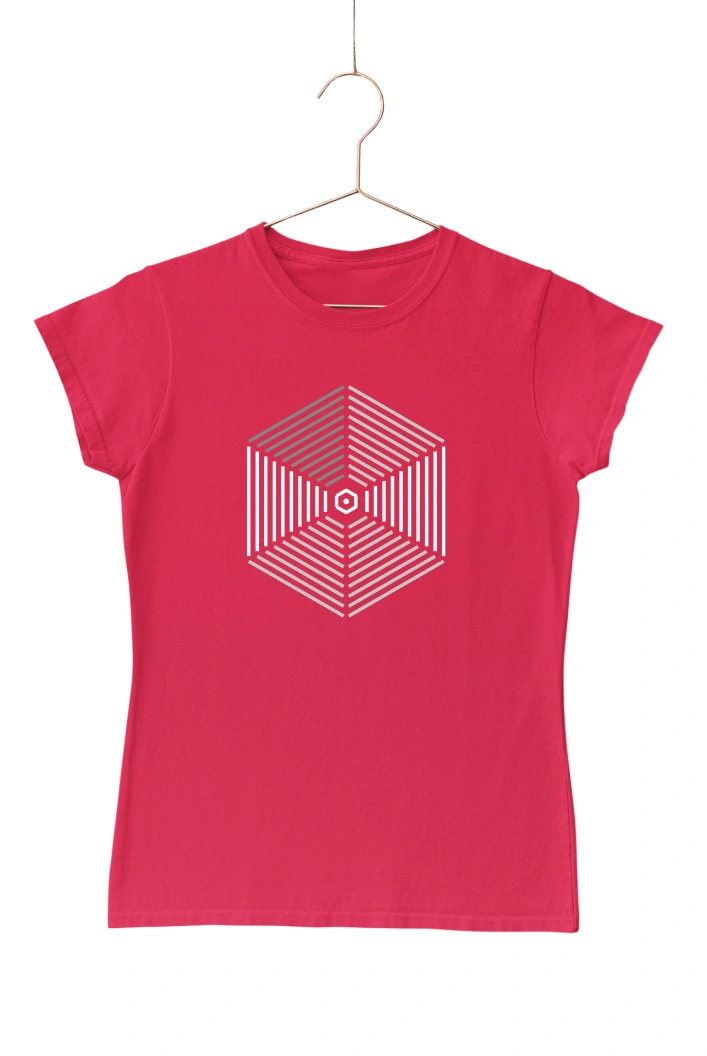 Geometry Ver.27 Women's Tshirt (Red, S)