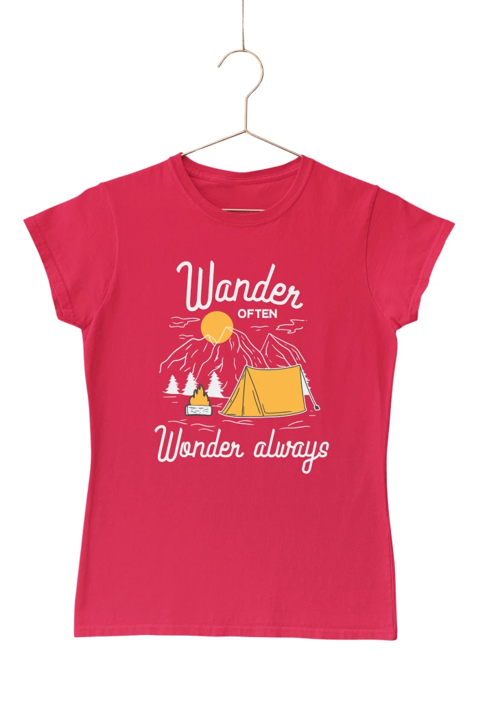 Wander Often Wander Always Women's Tshirt (Red, S)
