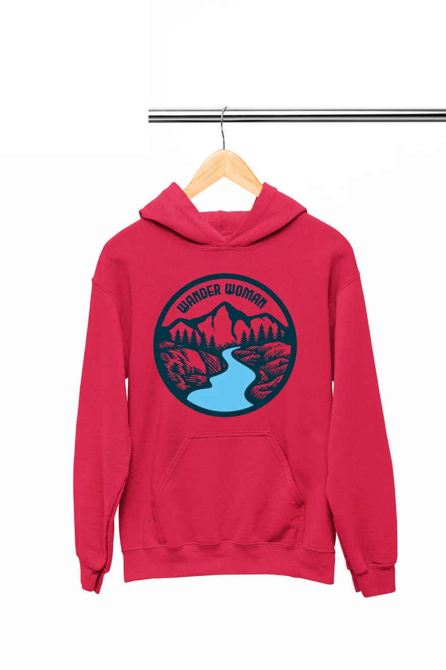 Wander Woman Hoodie (Red, S)