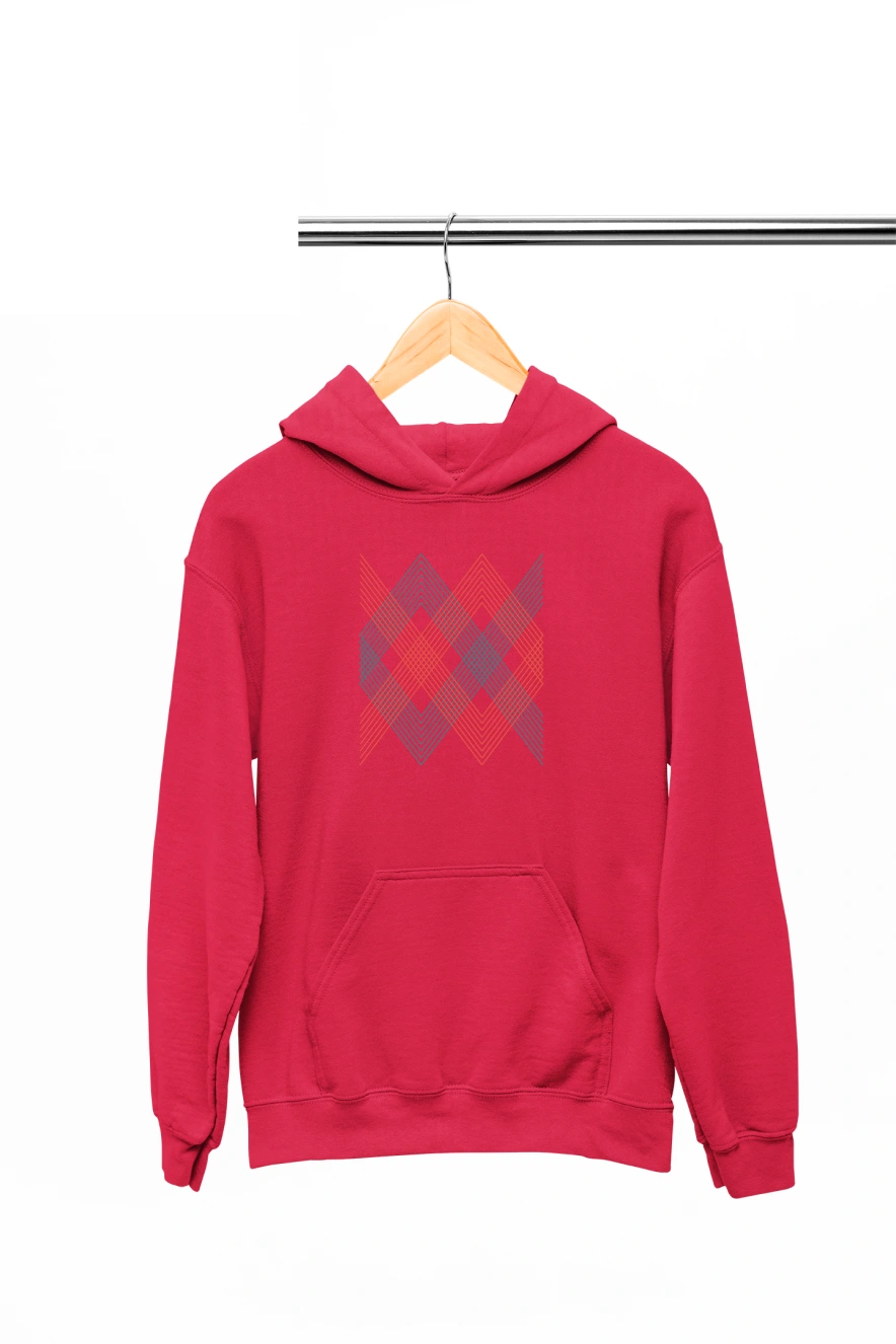 Geometry Hoodie (Red, S)