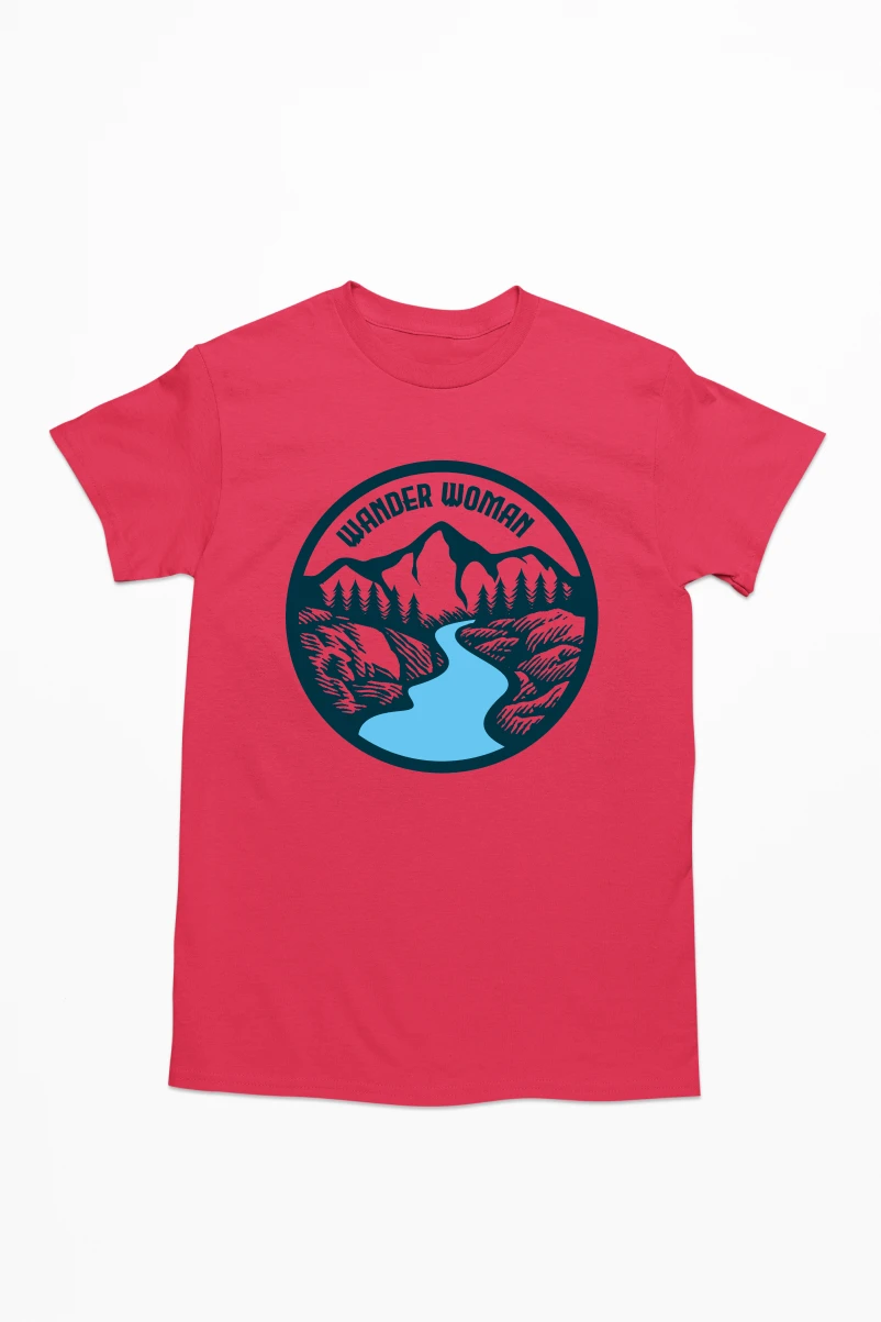 Wander Woman Men's Tshirt (Red, S)