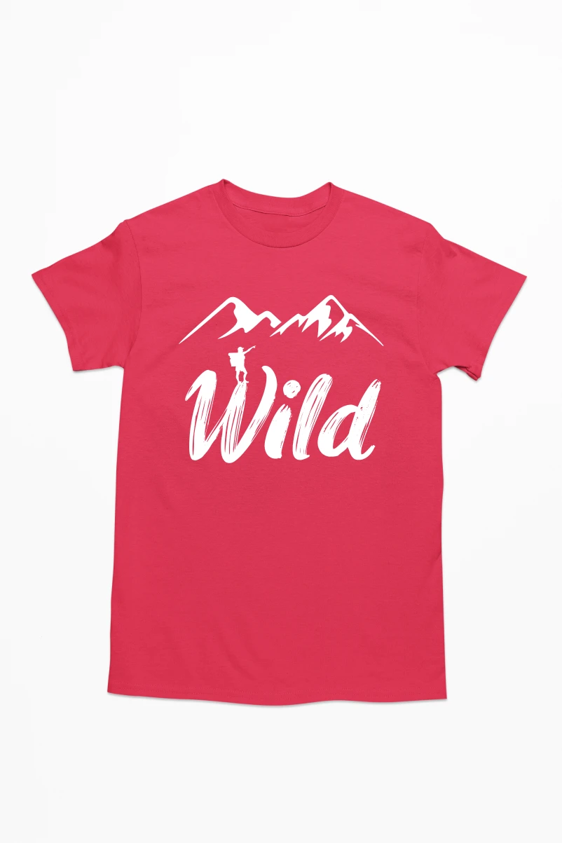 Wild Men's Tshirt (Red, S)