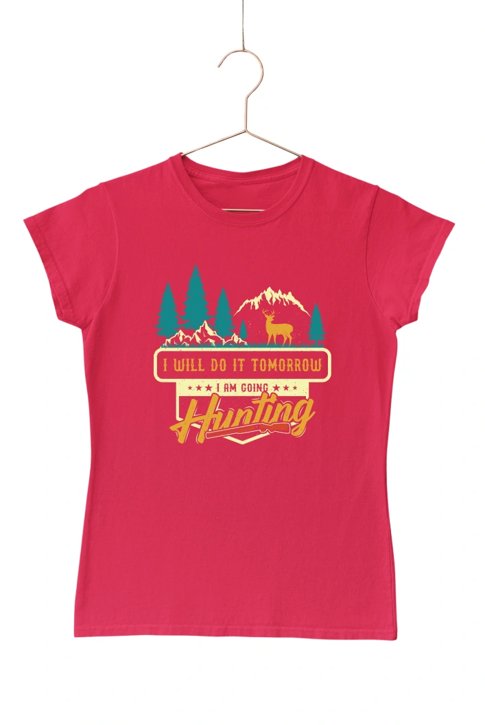 I Will Do It Tomorrow Ver.2 Women's Tshirt (Red, S)