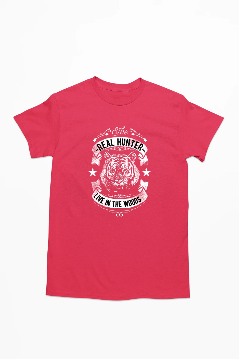 Real Hunter Live in the Woods Men's Tshirt