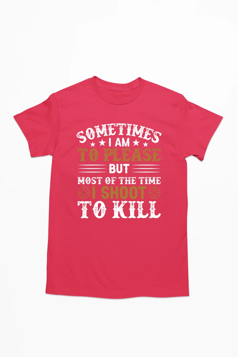 Sometimes I Am to Please Men's Tshirt (Red, S)