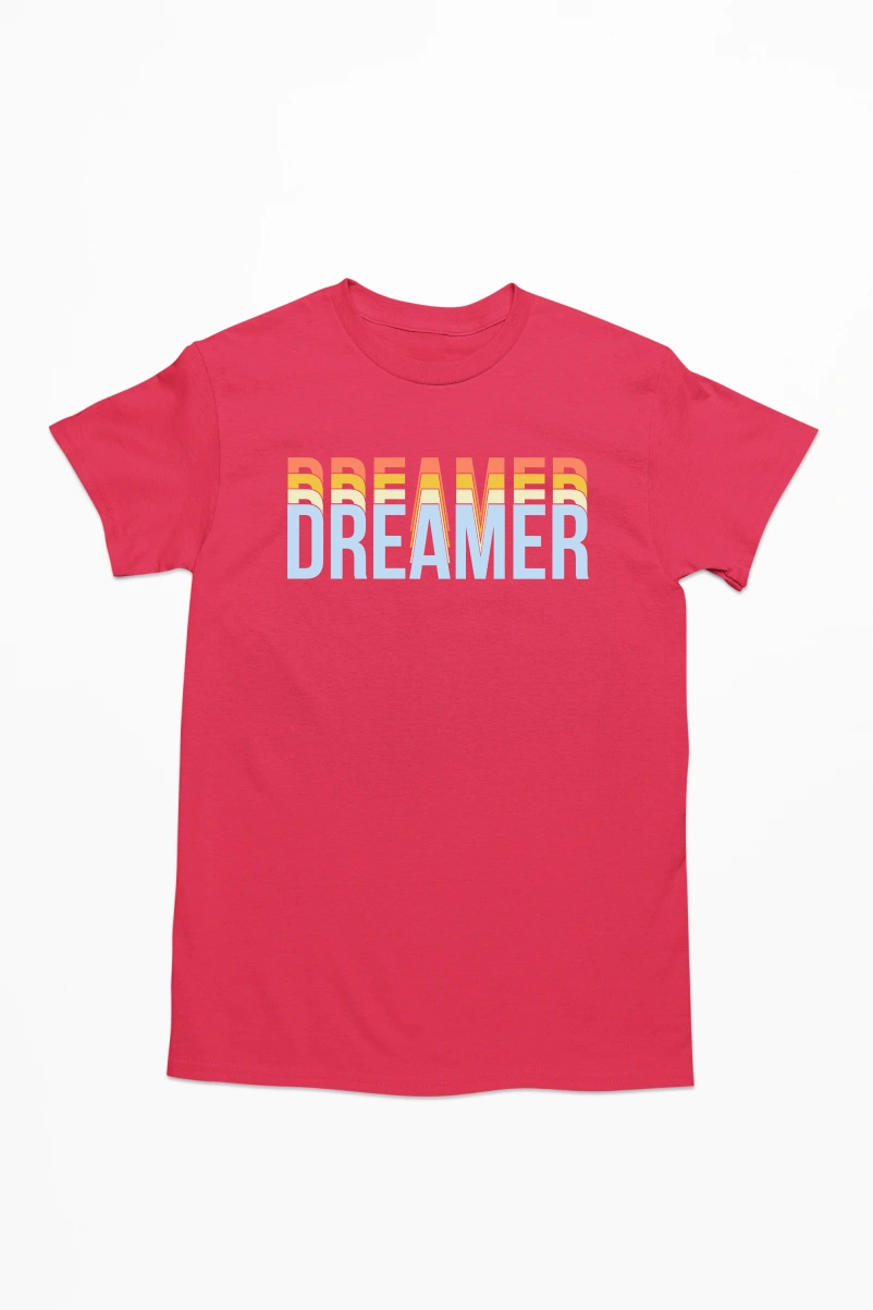 Dreamer Men's Tshirt (Red, S)