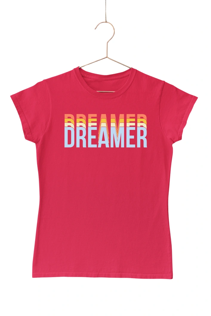Dreamer Women's Tshirt (Red, S)