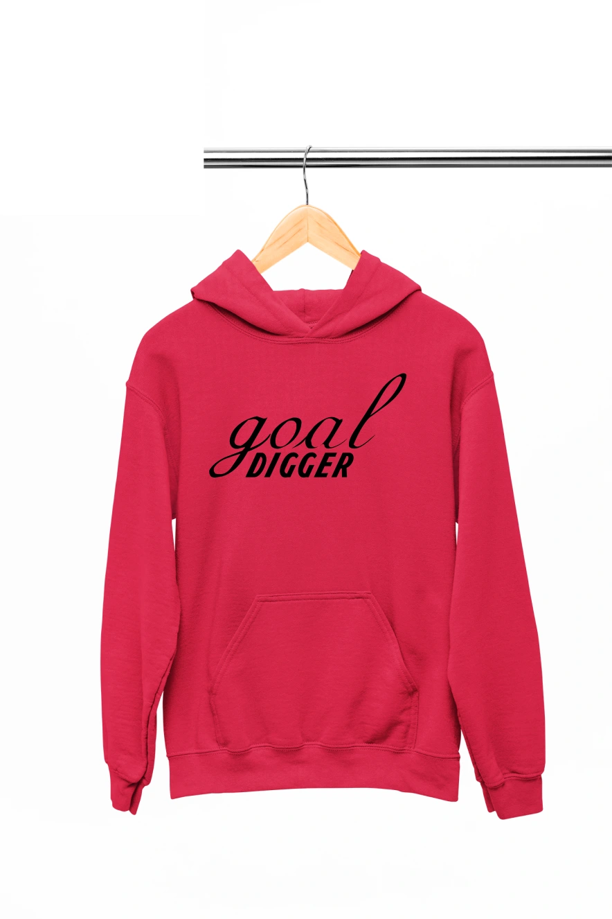 Goal Digger Hoodie (Red, S)