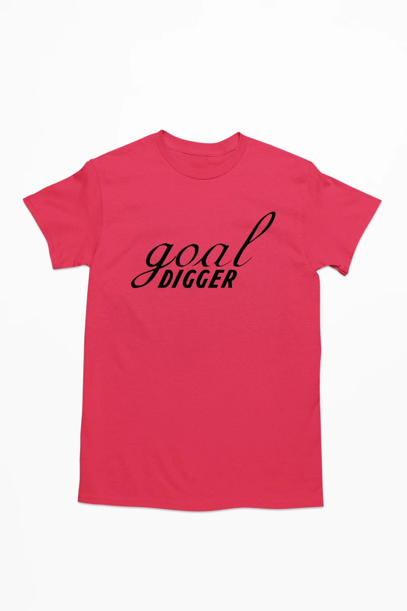 Goal Digger Men's Tshirt (Red, S)