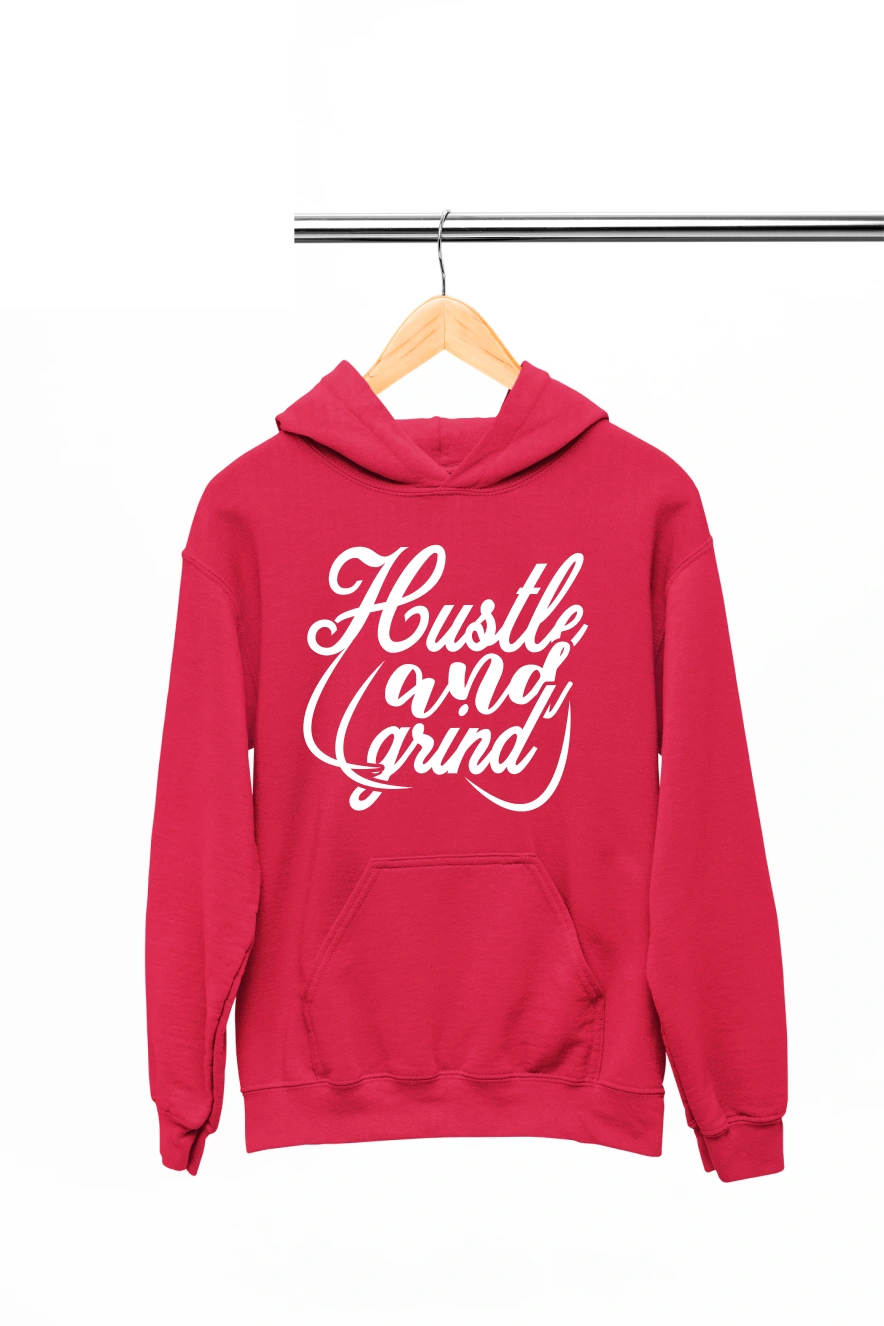 Hustle and Grind Hoodie (Red, S)