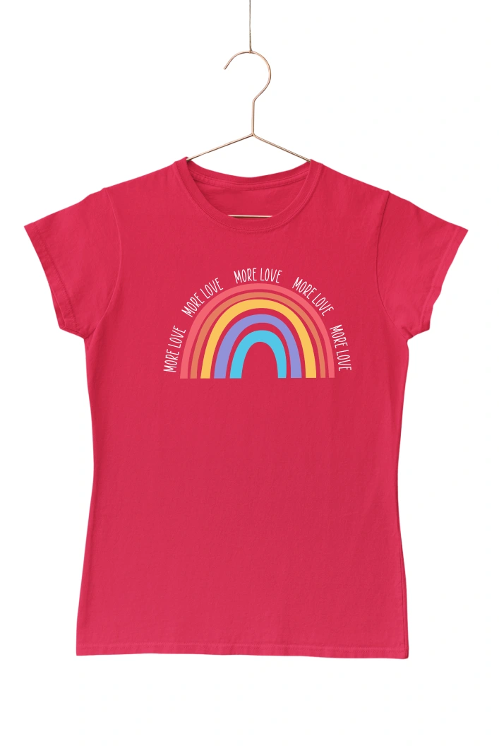 More Love Women's Tshirt (Red, S)