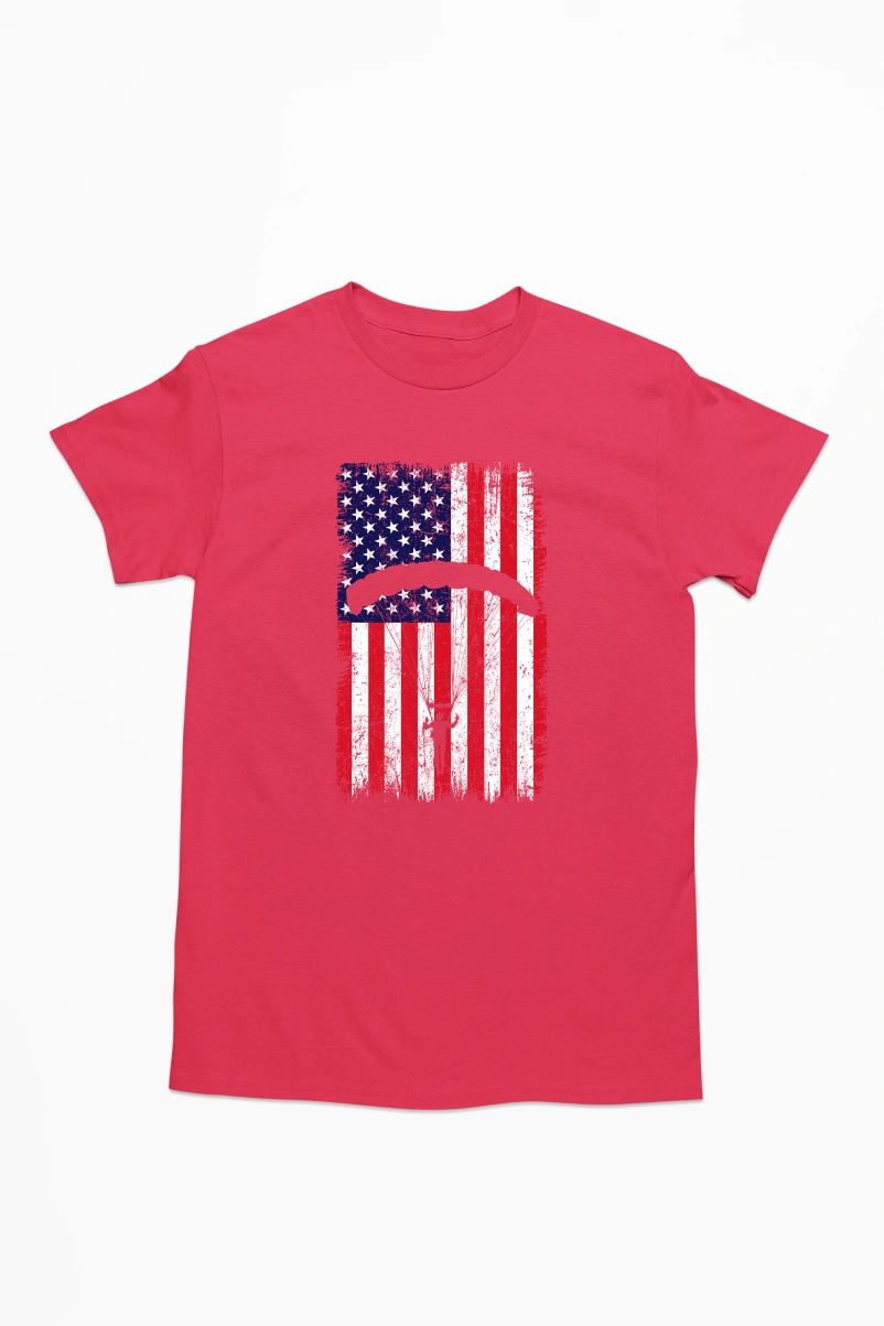 Parachute America Men's Tshirt (Red, S)