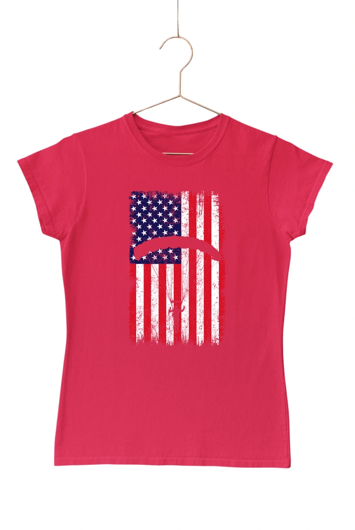 Parachute America Women's Tshirt (Red, S)