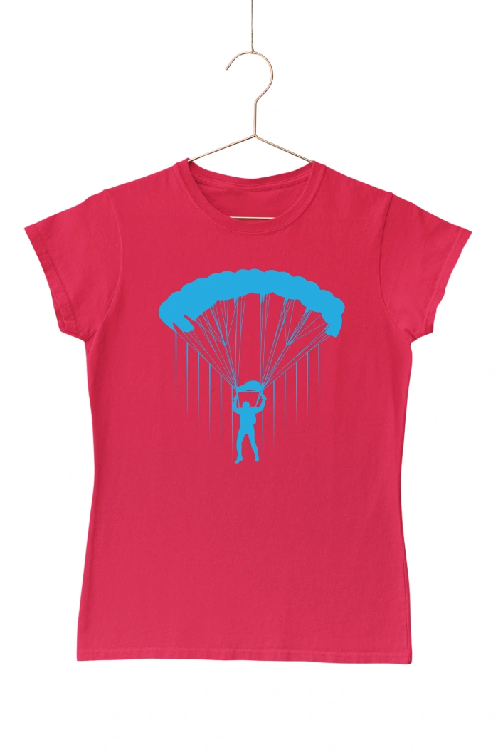 Parachute Ver.2 Women's Tshirt (Red, S)