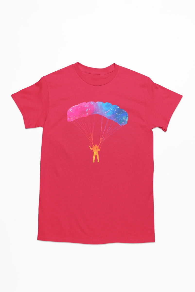 Parachute Men's Tshirt (Red, S)