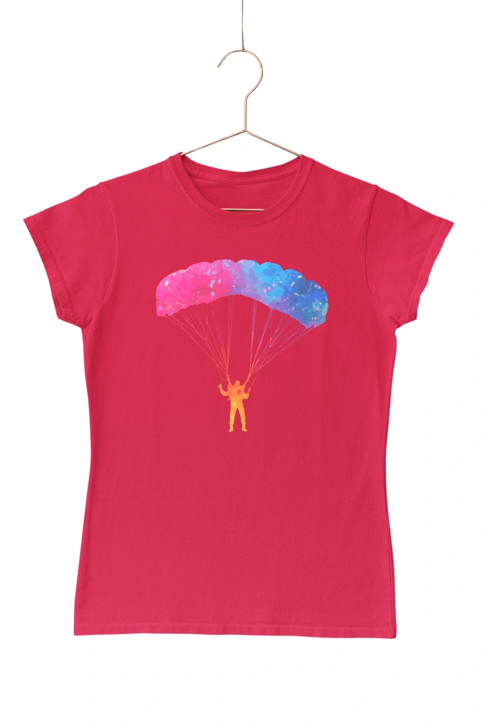 Parachute Women's Tshirt (Red, S)