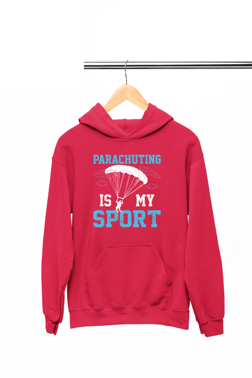 Parachuting is My Sport Hoodie (Red, S)