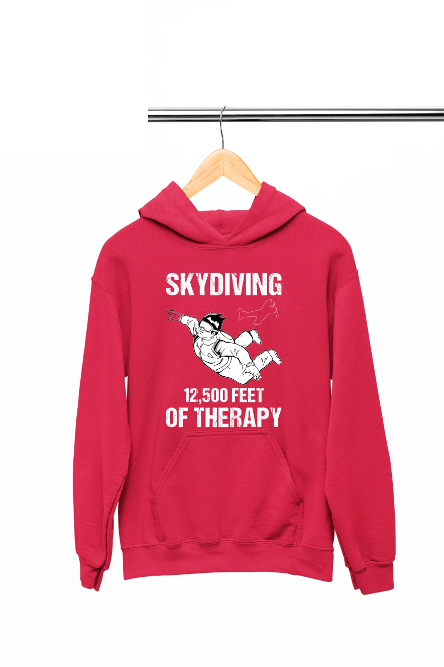 Skydiving Hoodie (Red, S)