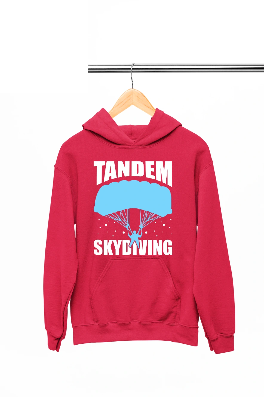 Tandem Skydiving Hoodie (Red, S)