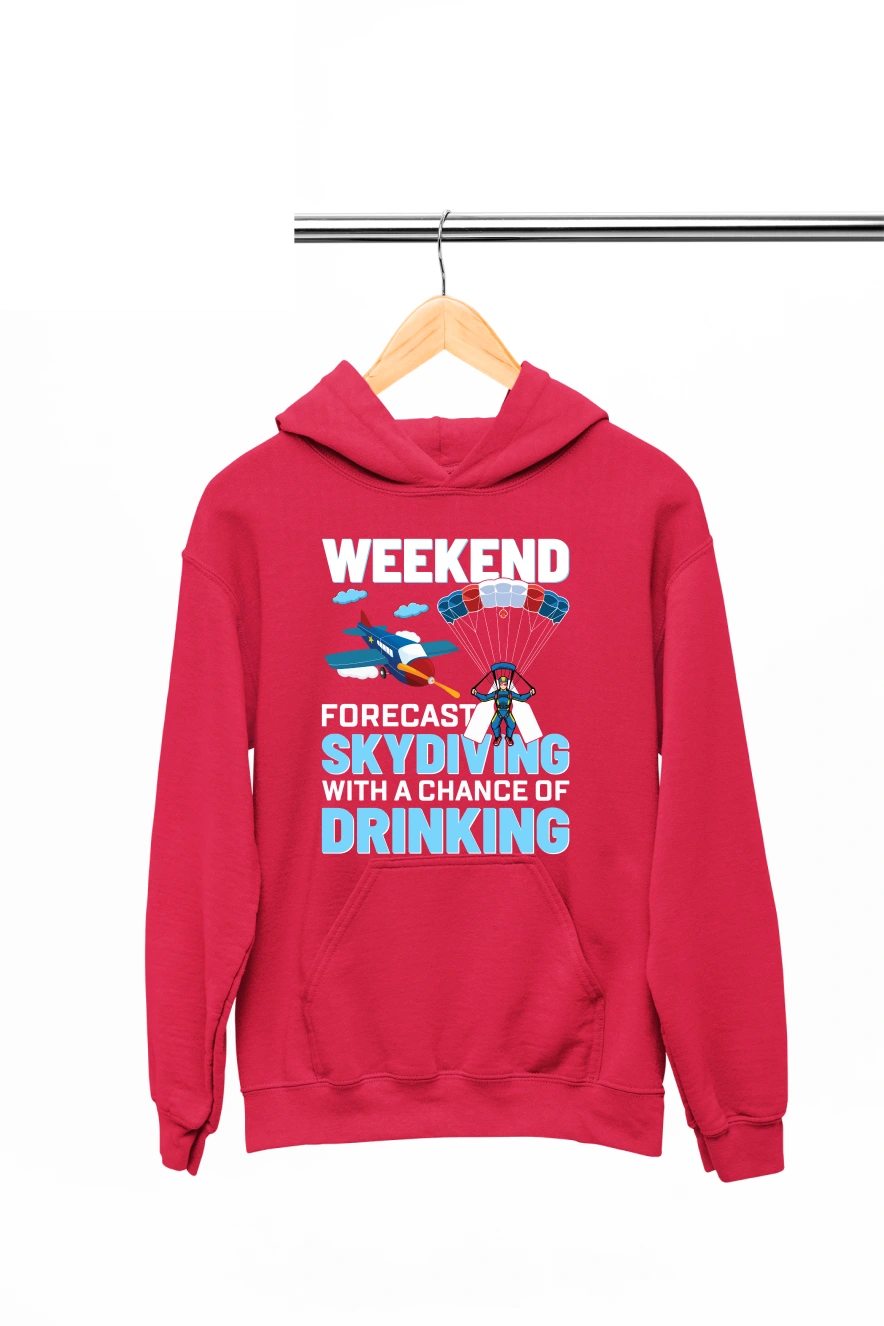 Weekend Forecast Hoodie (Red, S)