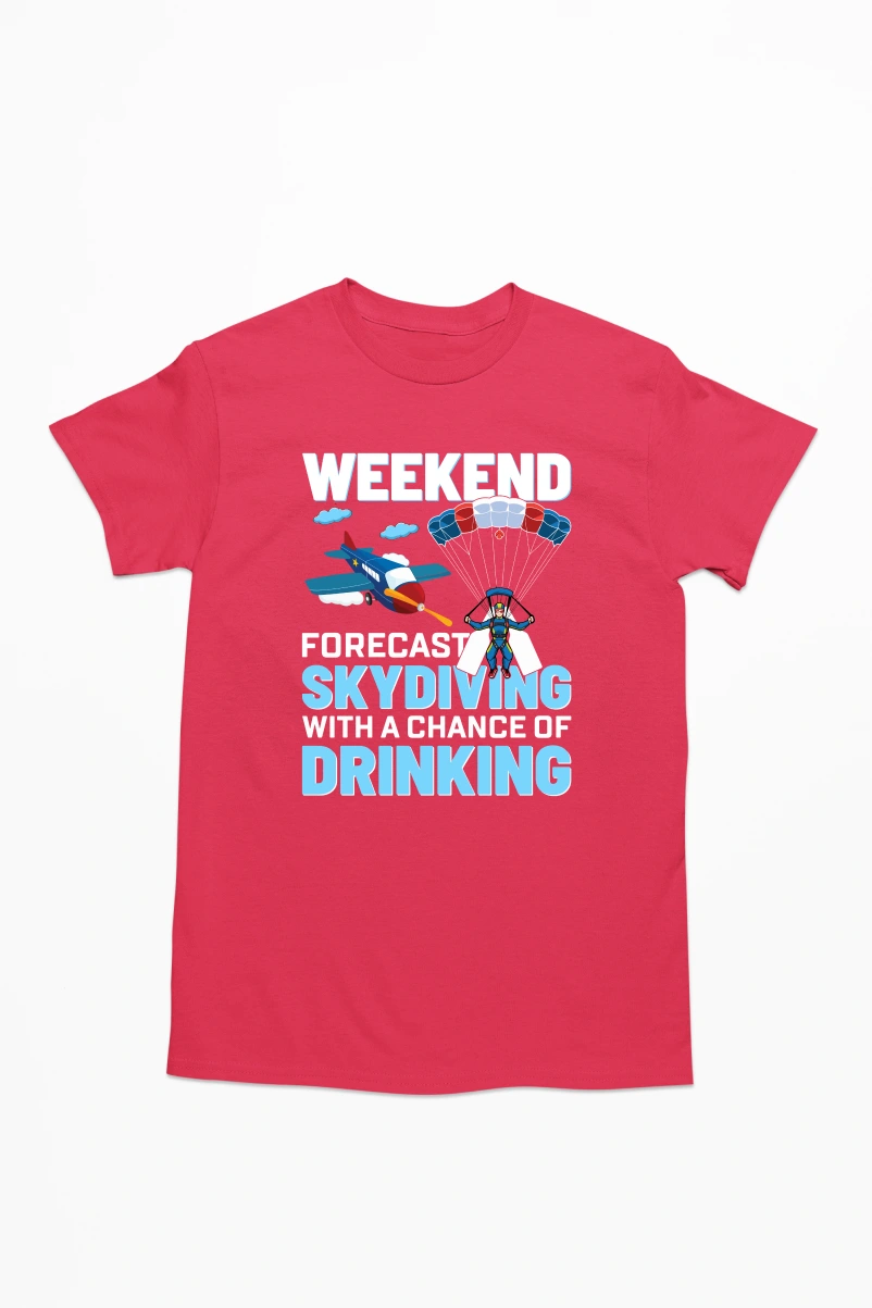 Weekend Forecast Men's Tshirt (Red, S)