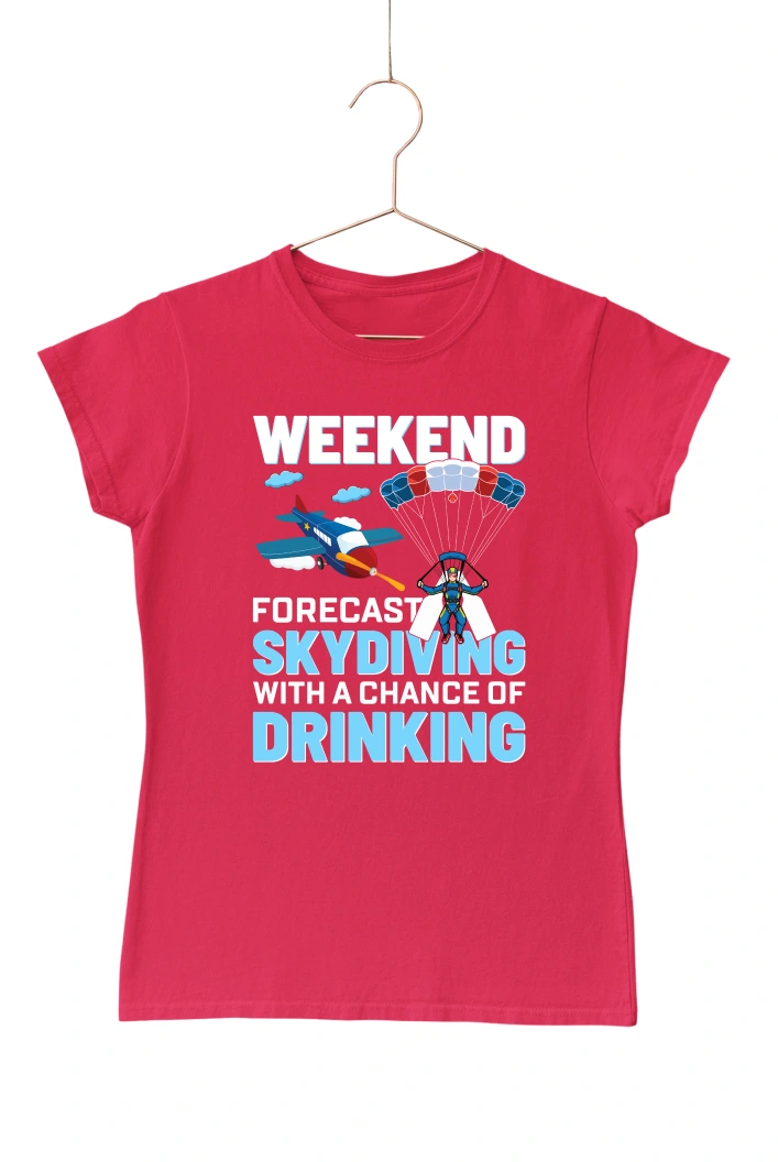 Weekend Forecast Women's Tshirt (Red, S)