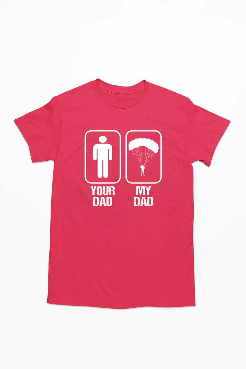 Your Dad My Dad Men's Tshirt (Red, S)
