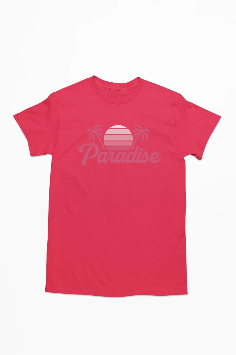 Paradise Men's Tshirt (Red, S)