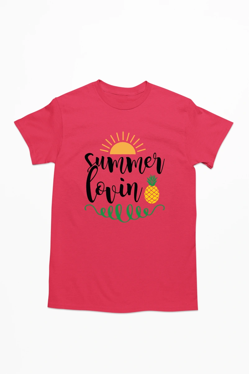 Summer Lovin Ver.3 Men's Tshirt (Red, S)
