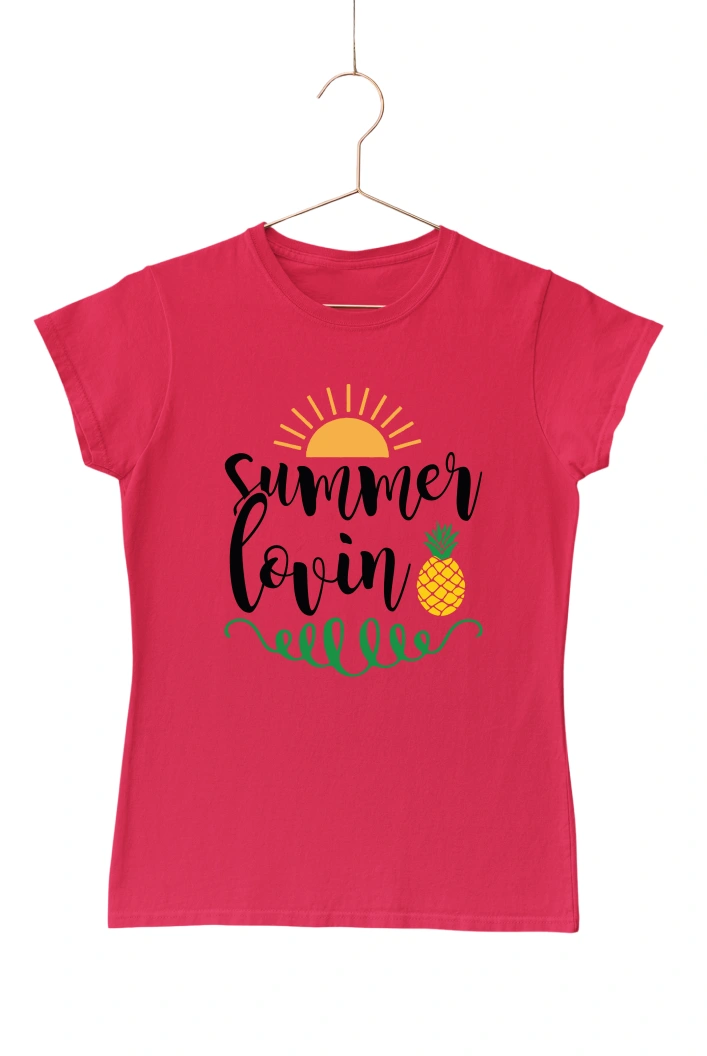 Summer Lovin Ver.3 Women's Tshirt (Red, S)