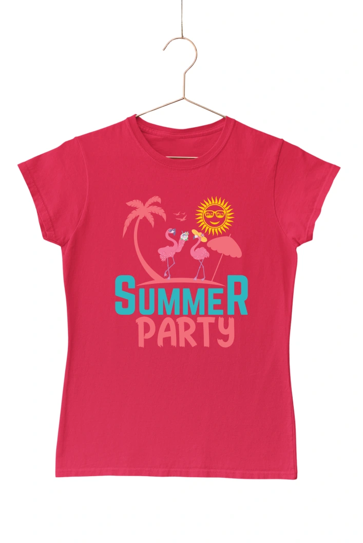 Summer Party Ver.2 Women's Tshirt (Red, S)