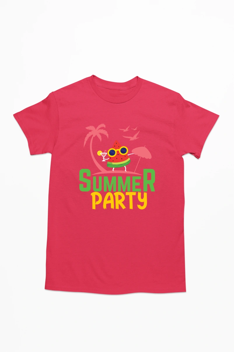 Summer Party Men's Tshirt (Red, S)