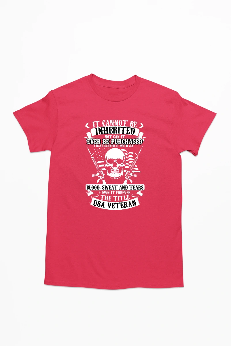 It Cannot Be Inherited Men's Tshirt (Red, S)