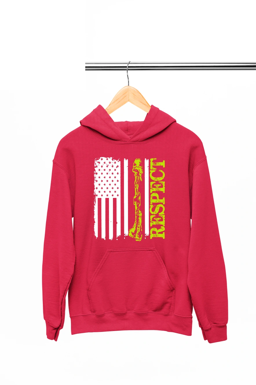 Respect Hoodie (Red, S)